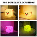 Bedoom Touch Sensor Rechargeable Silicone Deer Night Lights Clap Instant Light