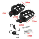 2x 8mm Motorcycle Foot Pegs Pedals Aluminum Alloy Footrests for Yamaha PW50