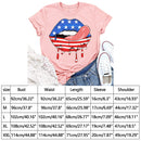 Independence Day Print Tongue Tea T-Shirt (Pink S)