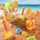 14pcs Beach Bucket Toys Kit Kids Summer Digging Sand Tool with Shovel Sandbox