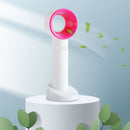 Portable Bladeless Fan Handheld Desktop Summer Travel Mini Cooler (White)