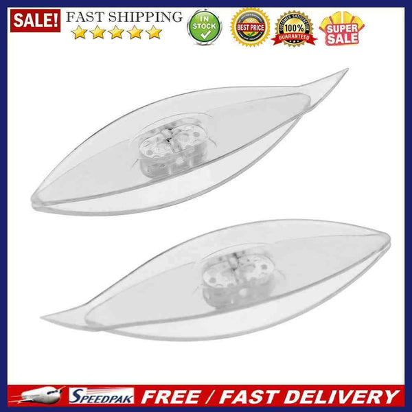 2pcs Plastic Tatting Shuttle Hand Tool for Lace Making DIY Craft(Clear)