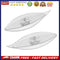 2pcs Plastic Tatting Shuttle Hand Tool for Lace Making DIY Craft(Clear)