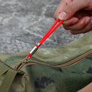 Outdoor Safety Gear Parachute Cord Carabiner Keychain Nylon Lanyard w/ Key Ri