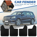 4pcs Car SUV Pickup Mud Flaps Mudguards Fender Splash Guards Mudflaps Universal