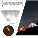 Camping Picnic Stainless Steel Campfire Hanging Triangle Charcoal Stove Sets
