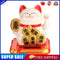 10pc Chinese Lucky Cat Wealth Waving Shaking Hand Fortune Craft (White)