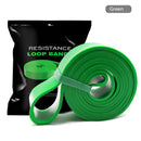 Elastic Resistance Band Exercise Gym Fitness Strength Belt (Green 45mm) Newly