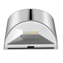 2pcs Warm White 4 LED Solar Lights Waterproof  Wall Stair Lamp for Security