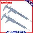 2pcs Vernier Caliper 0-150mm Plastic Caliper Metric/Inch Micrometer