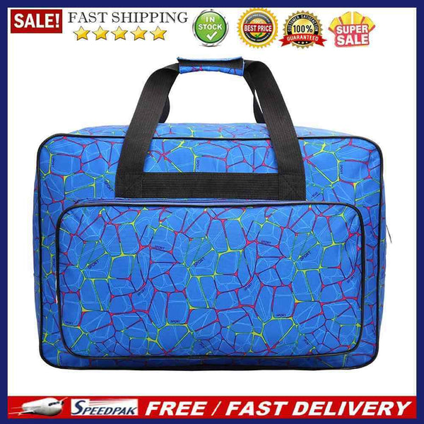 Unisex Large Capacity Travel Sport Portable Tote Sewing Machine Bags(Blue)