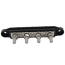 4 Post Power Distribution Block Bus Bar High Current Wiring Stud (M8 Black)