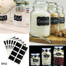 40x Kitchen Accessories Blackboard Stickers Labels Rewritables White With K9I8