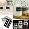 40x Kitchen Accessories Blackboard Stickers Labels Rewritables White With K9I8
