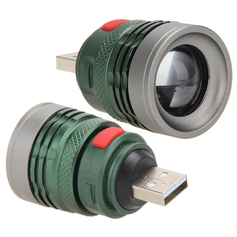 USB LED Power Bank Flashlight Head Lamp 3W Extension Light Torch