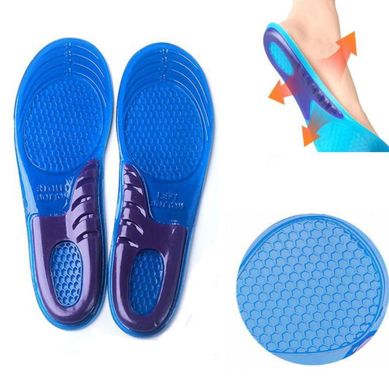 Comfort Arch Support Massaging Gel Silicon Insole Man 8-12