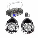 HY-007 Motorcycle Bluetooth Speaker Audio System with Mic TF Radio USB Char