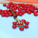 100pcs Five-Pointed Star Stamp Paint Wax Envelope Sealing Wax(Chinese Red)