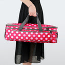 #A Yarn Storage Bag Red Polka Dot Print Wool Knitting Sewing Tool Travel Organiz