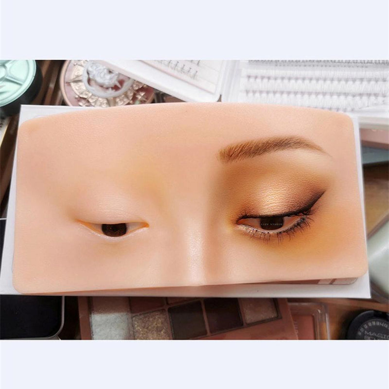 Eyes Face Makeup Practice Board Bionic Skin Eyelash Make Up Panel (01)