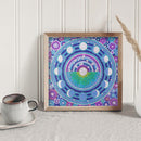 Diamond Painting Blue Disc Full Special Drill Rhinestone Picture (SZ002) Newly