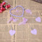 DIY Feathers Peach Heart Dreamcatcher Handmade Dream Catcher Net(Purple) Newly