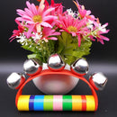 Rainbow Bell Rattles Musical Instrument Baby Shaking Bell Hand Shake Bells