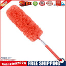 Adjustable Stretch Extend Microfiber Duster Dusting Brush Cleaning (Orange)