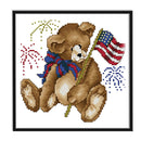14CT Stamped Decor Cross Stitch Kit DIY Printed Canvas Embroidery Set Needlework