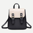 Fashion PU Leather Flap Women Shoulder Bags Multi-Function Casual Mini Backpack
