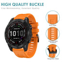 #A Silicone Strap for Garmin Fenix 7/6 Pro/5 Sport Watch Bracelet Watchband 22