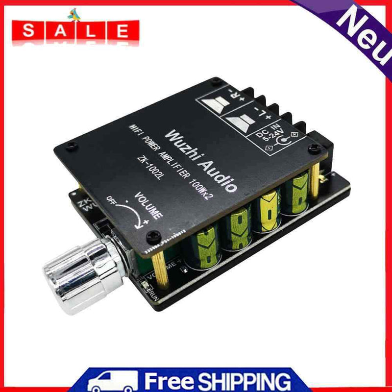ZK-1002L Dual Channel 2x100W Audio Power Amplifier Board Stereo Amp with Filter