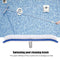 18 inch Swimming Pool Brush, Aluminum Handle and Nylon Bristles, Profession