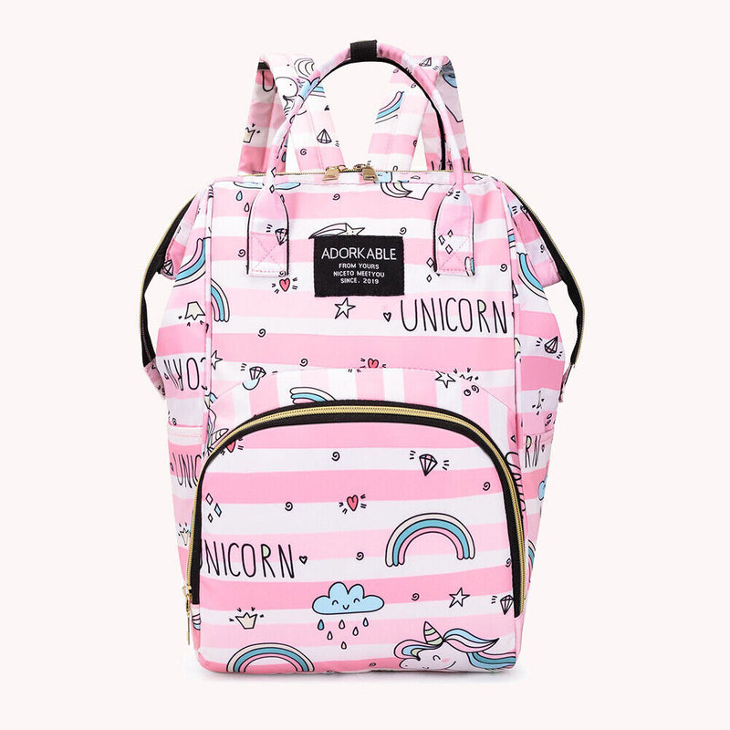 Women Print Large Mummy Diaper Bag Scroller Organizer Fashion Maternity Handbags