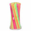 Straw Soft Drinking Supplie Colorful 100PCS Milkshake Straws Spoon Straws