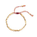 Jewelry Cotton Thread Bracelets Braided Bangles Lucky Rope Copper Beads