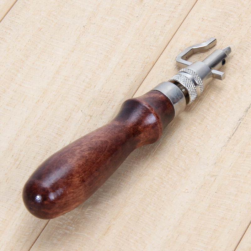 1 Set 5 in 1 Leather Tools Grooves Leather Groover Adjustable Width 1.5-20mm LED