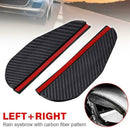 2* Carbon Fiber Black Car SUV Rear View Side Mirror Rain Guard Visor D7O1