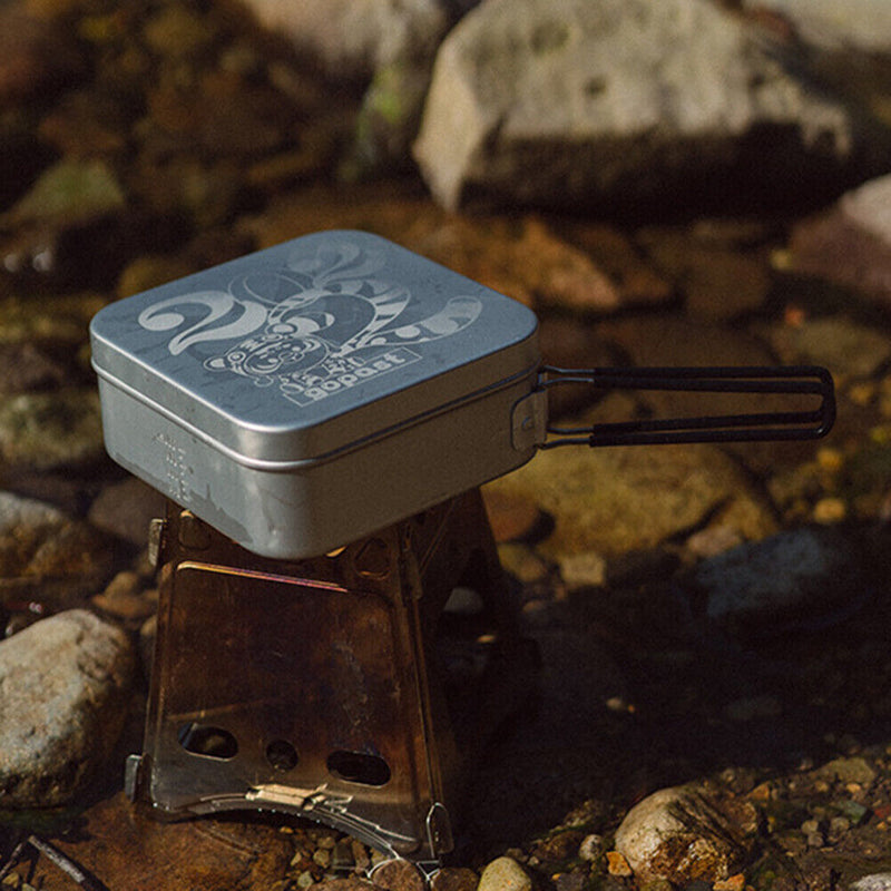 Gopast 1600ml Lunch Box Travel Portable Cookware Bowl Folding for Fishing Hiking