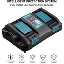 Charging Dock Cable Adaptor Battery Charger For Makita 14.4V 18V BL1830 BL1430
