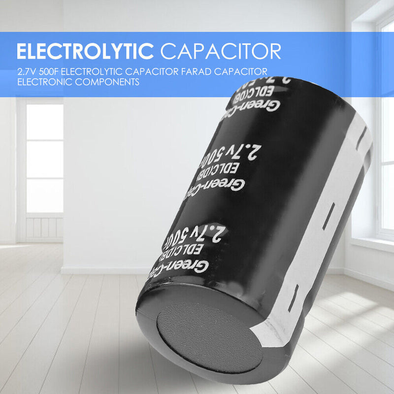 2.7V 500F Electrolytic Capacitor Automotive Circuit Metal Farad Capacitor Parts