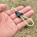 10/20pcs Outdoor Camping Tent Rope Fastener Adjuster Non-Slip Hiking Rope B
