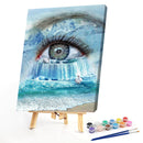 Waterfall Eye Oil Paint By Numbers Kits Canvas Picture Wall Art DIY Craft