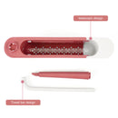 Telescopic Sink Storage Rack Holder Adjustable 2-in-1 Sink Organizer (Red) Newly