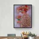 Diamond Paint Partial Special Drill Top Hat Lady Rhinestone Picture (Y070) Newly