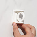 Nail Free Adjustable Shelf Adhesive Round Hook Hanging Rack Curtain Rod Holder