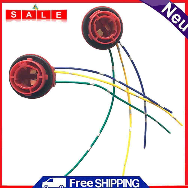 2pcs 1157 Bulb Socket BAY15D Lamp Holder LED Brake Light Adapter Car Accessories