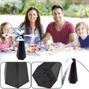 USB Charging Fly Repellent Fan Picnic Food Mosquito Insect Killer (Black)
