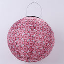 LED Solar Lamp Waterproof Painting Lantern Hanging Light Festival Decor (A)