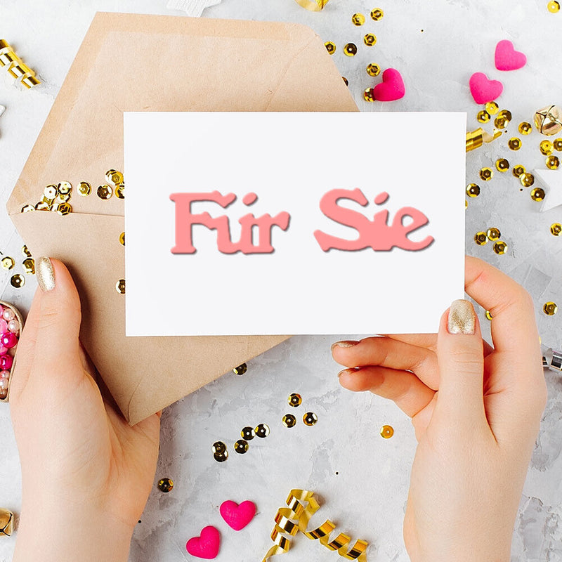 Fashion Embossing Craft Scrapbook Cutting Die for Birthday Wedding Cards Making